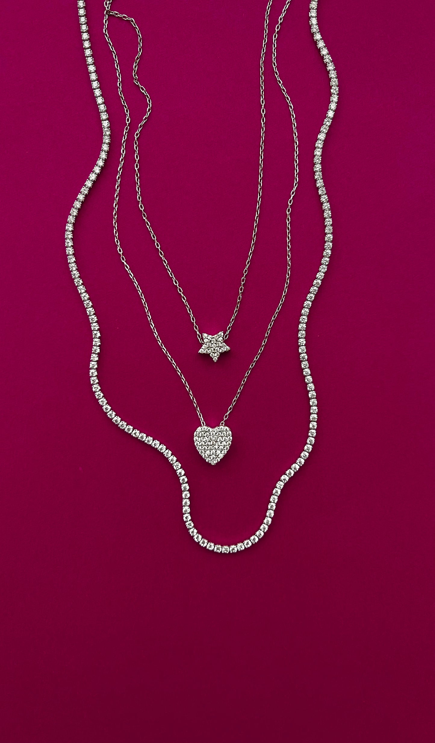 PLAIN TENNIS COLLIER ORO/ARGENTO