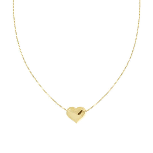 CHUNKY HEART NECKLACE ORO/ARGENTO