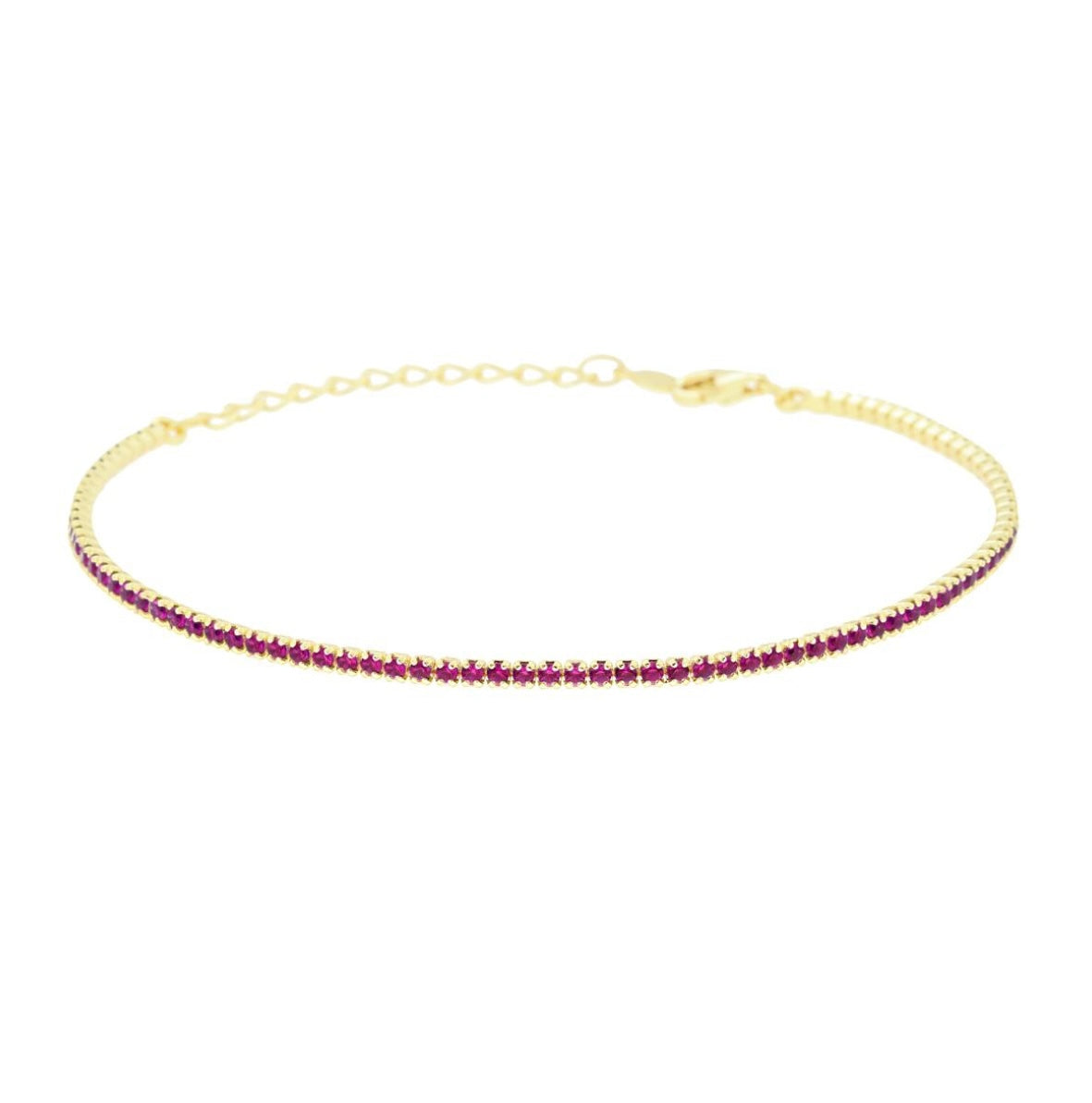 RUBY RED FINE LINE PLAIN TENNIS