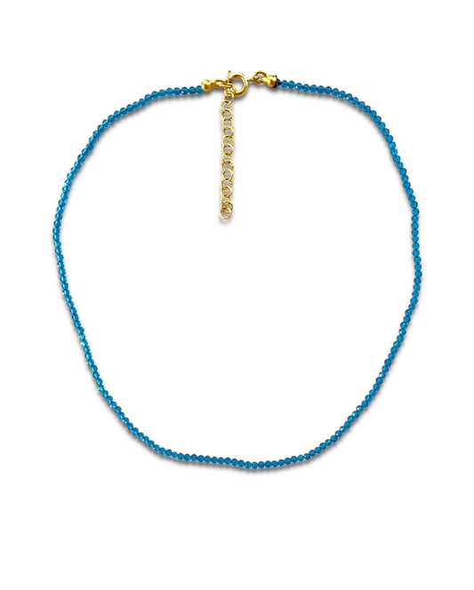 BLUE EASY BEADS NECKLACE ORO/ARGENTO