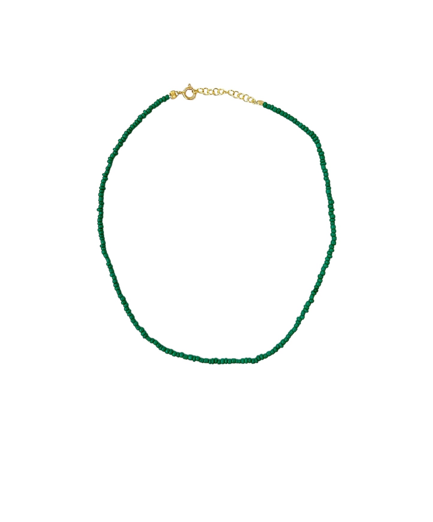 LEAF BEADED NECKLACE ORO/ARGENTO