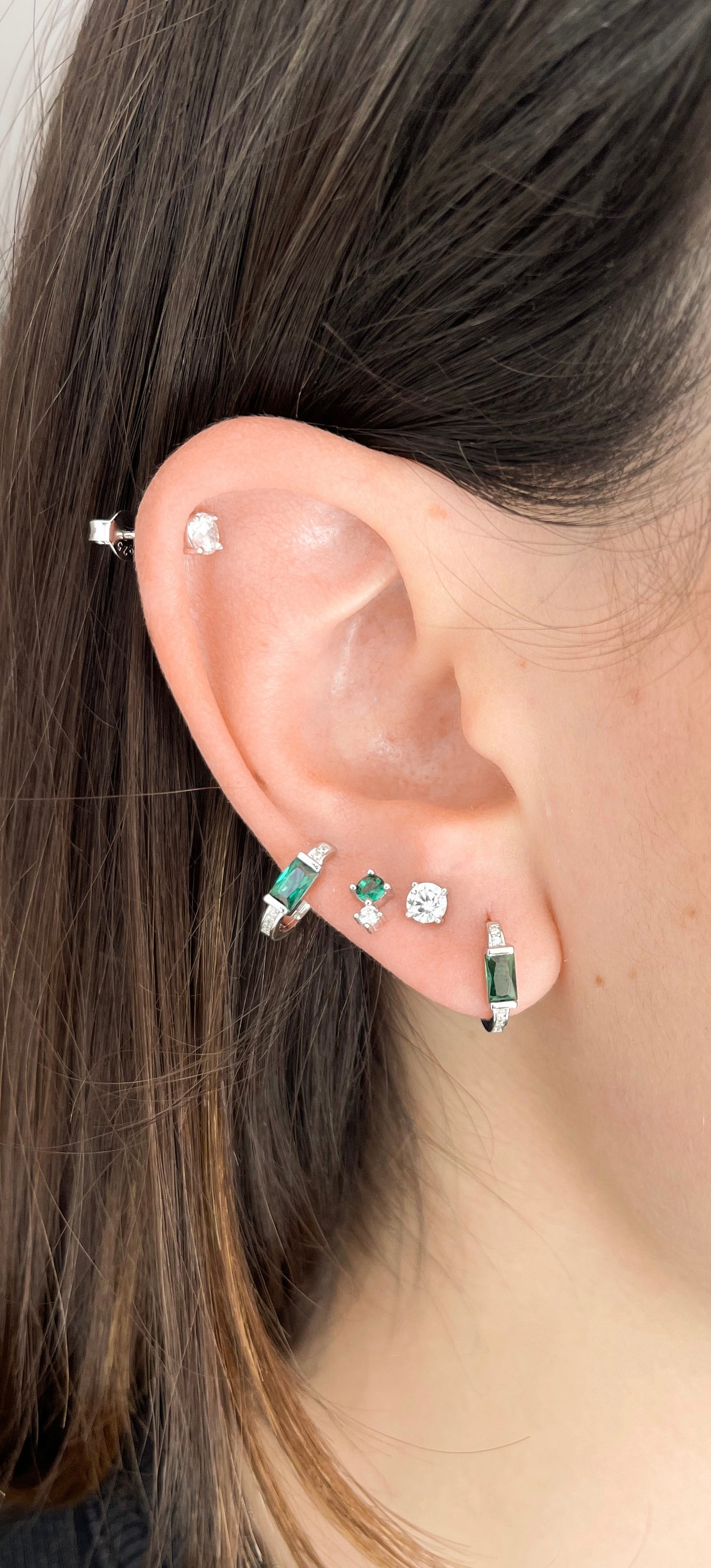 EMERALD EARRINGS SET