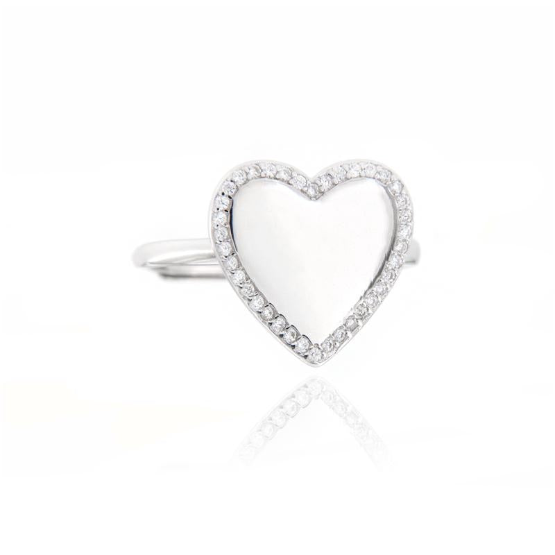 LOVE ZIRCONIA RING ORO/ARGENTO