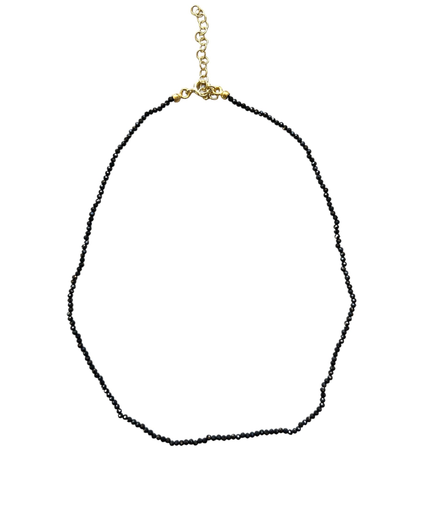 BLACK EASY BEADS NECKLACE ORO/ARGENTO