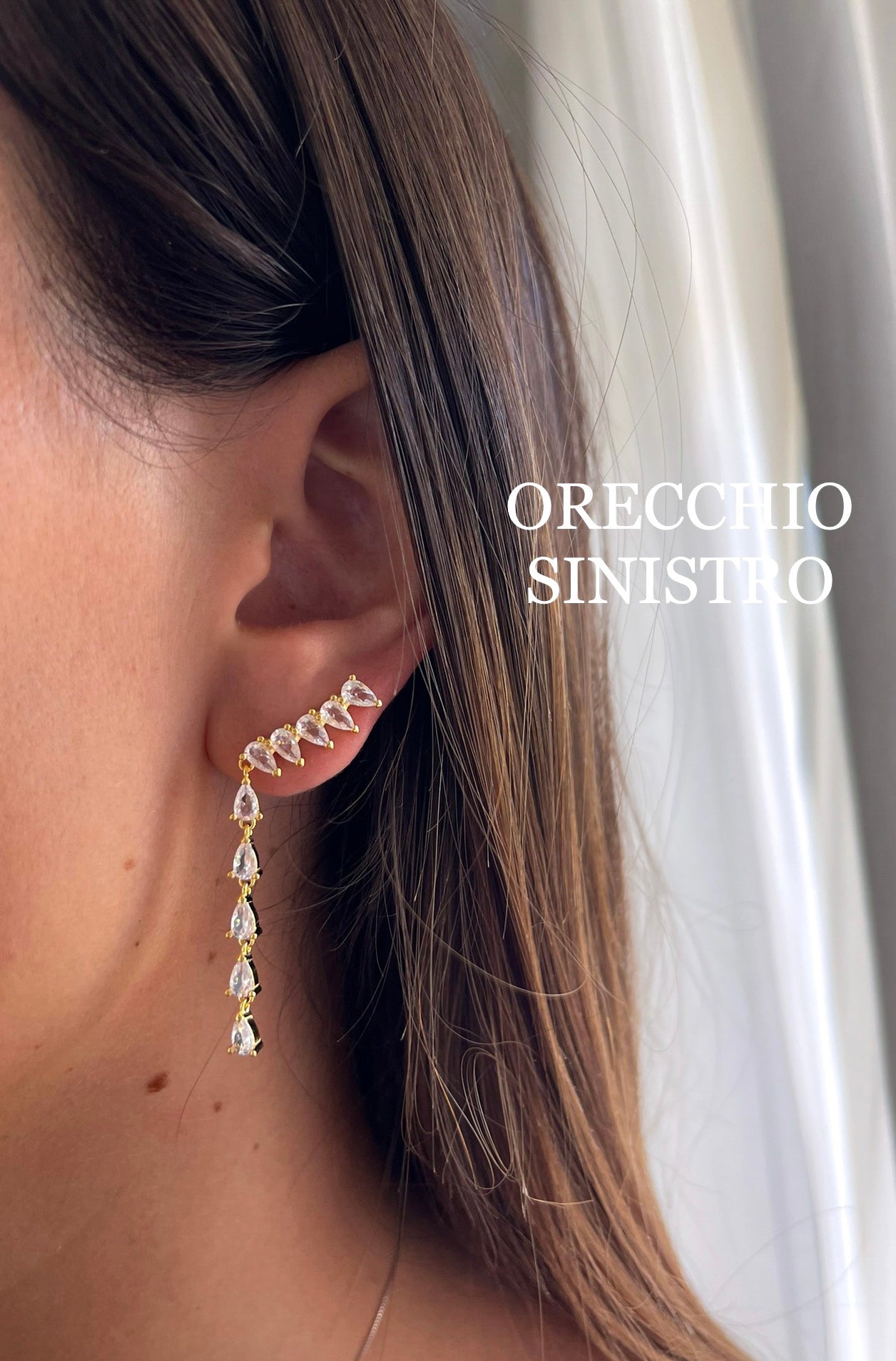 MONO ORECCHINO IVY ORO/ARGENTO