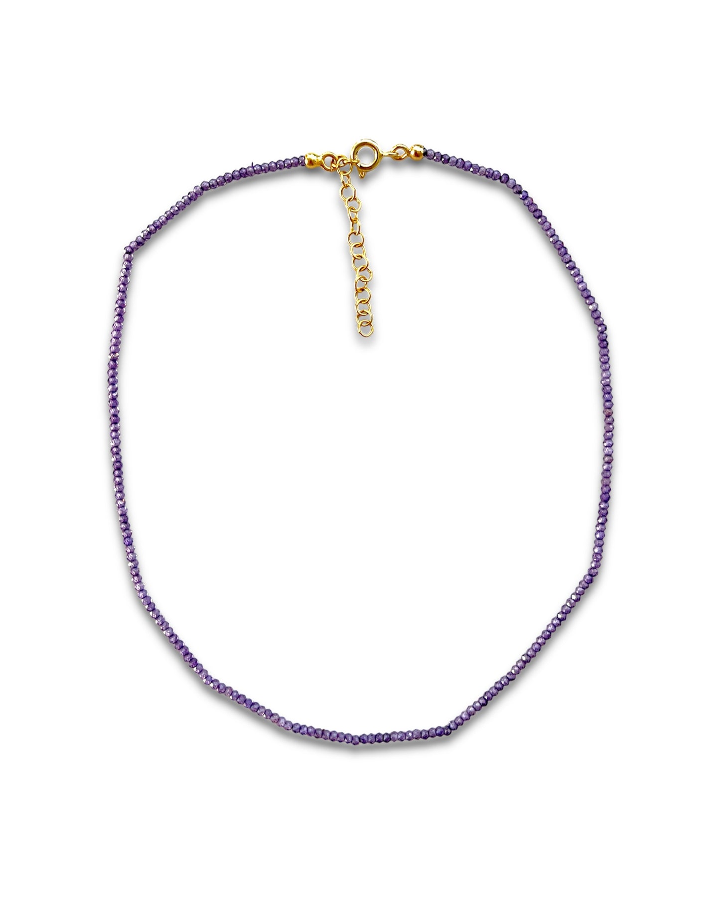 PURPLE EASY BEADS NECKLACE