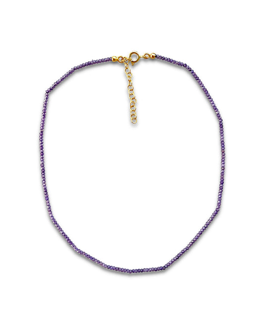 PURPLE EASY BEADS NECKLACE