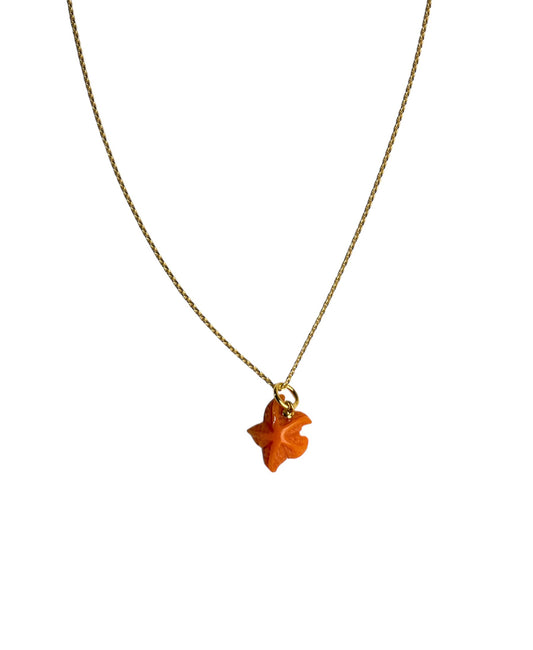 CORAL STARFISH NECKLACE