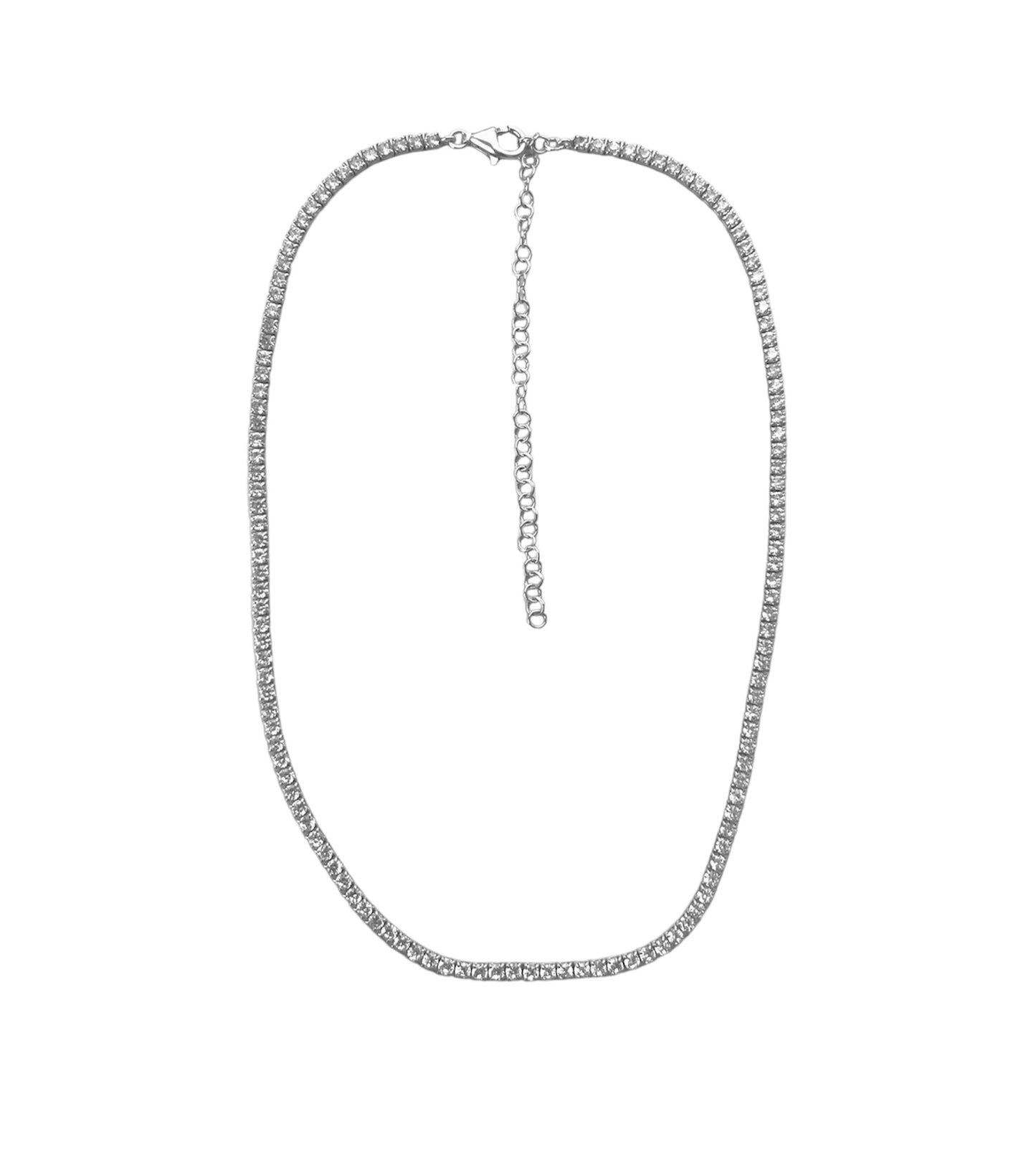 PLAIN TENNIS COLLIER ORO/ARGENTO