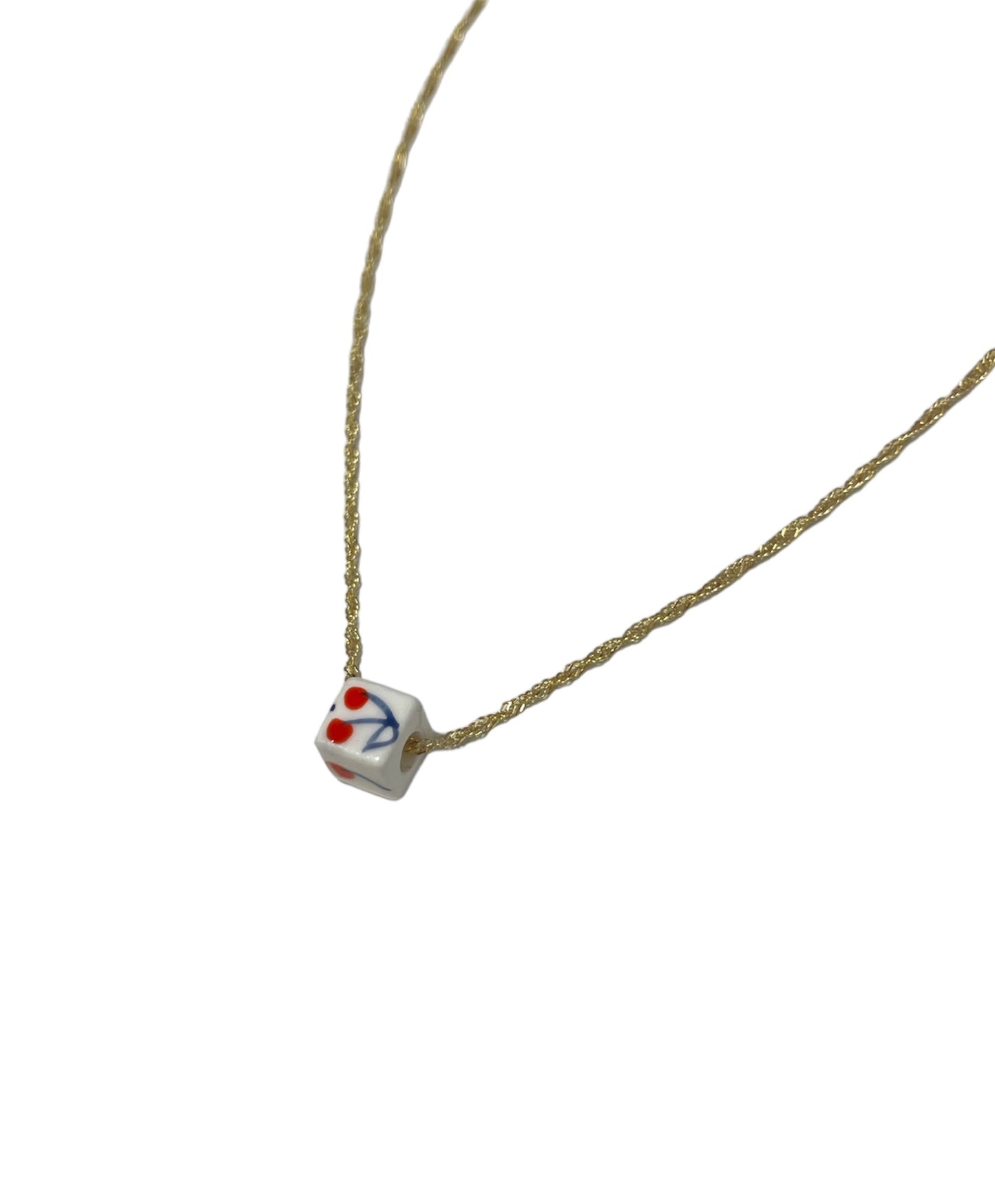 CHERRY DOUBLE CHERRY NECKLACE