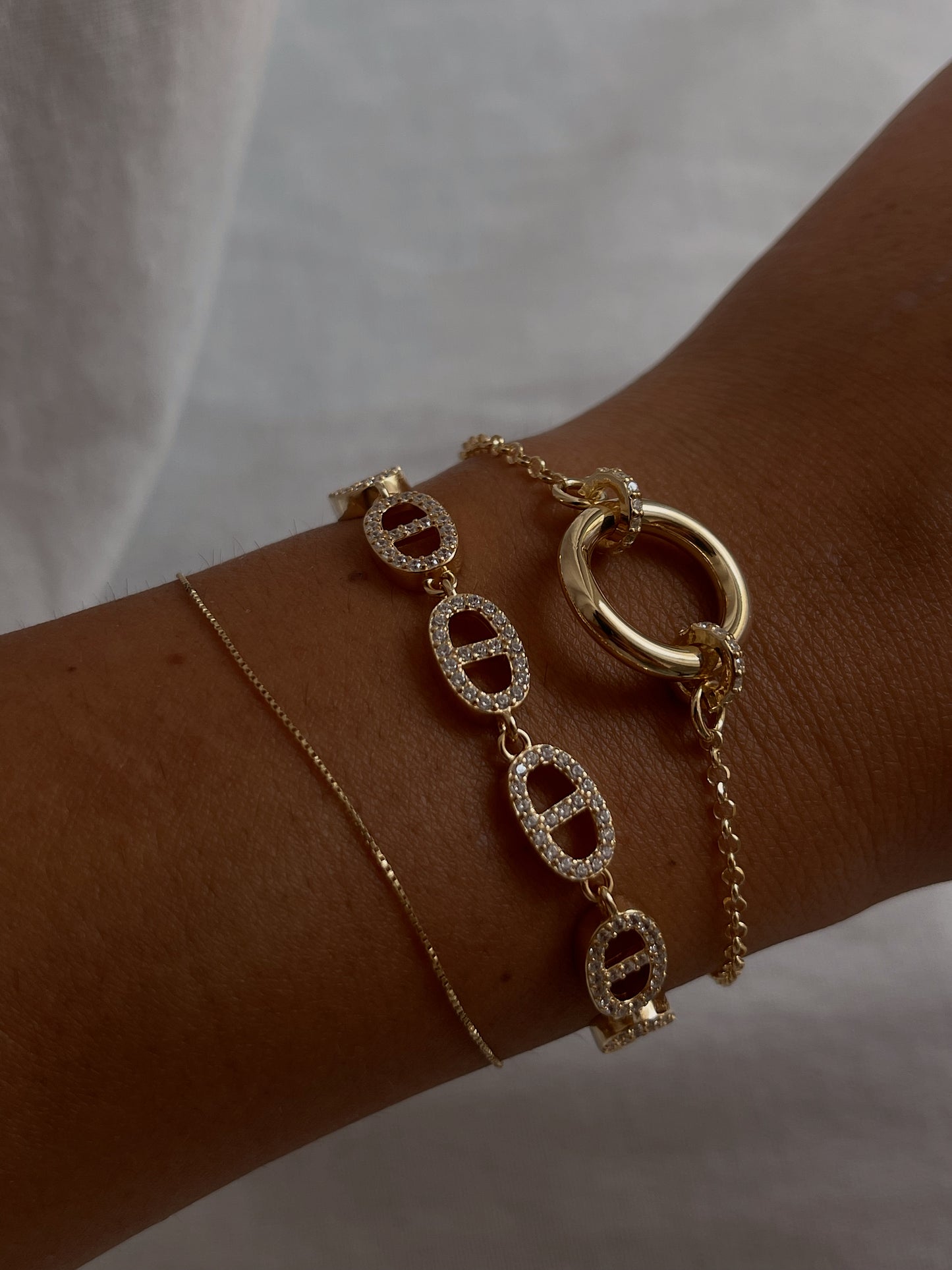 CIRCLE ZIRCONIA BRACELET