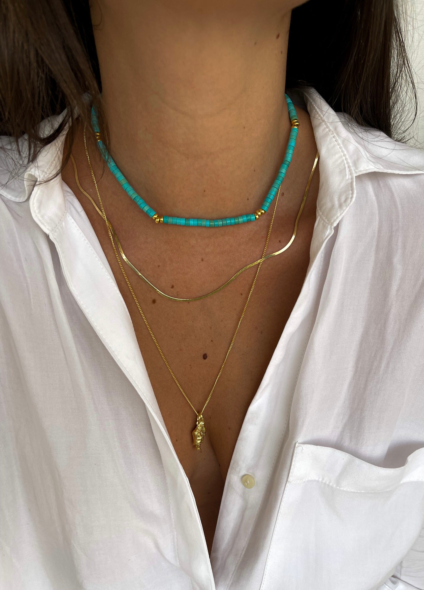 TURQUOISE KELLY NECKLACE