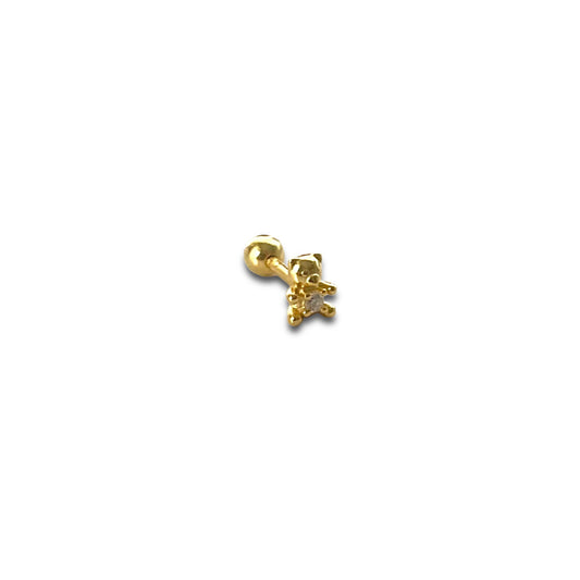 TINY TEDDY BEAR EARRING